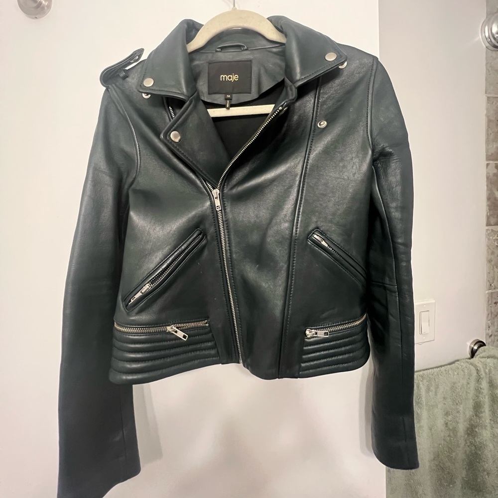 Maje Leather Jacket - image 1